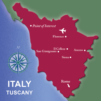 Tuscany Map Leisure Travel